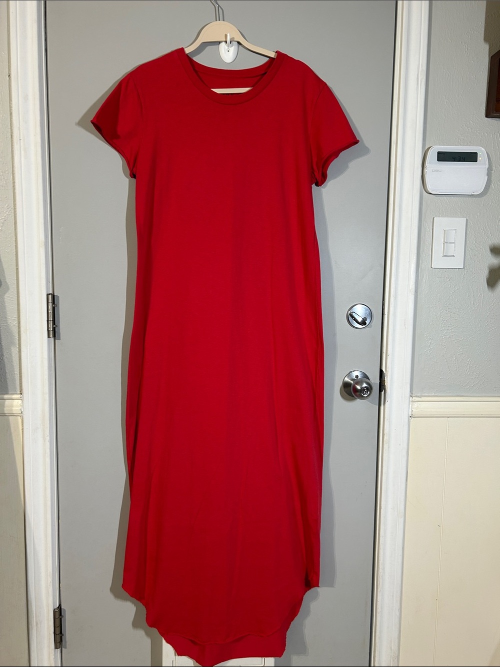 Frank and Eileen Harper Perfect Tee Maxi Dress in double decker red